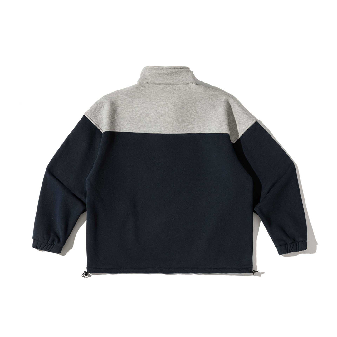 Unisex Halbzip-Sweatshirt im Oversize-Boxy-Schnitt mit hohem Stehkragen und Kängurutasche Nord Taschen