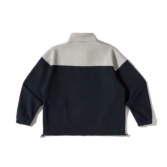 Unisex Halbzip-Sweatshirt im Oversize-Boxy-Schnitt mit hohem Stehkragen und Kängurutasche Nord Taschen