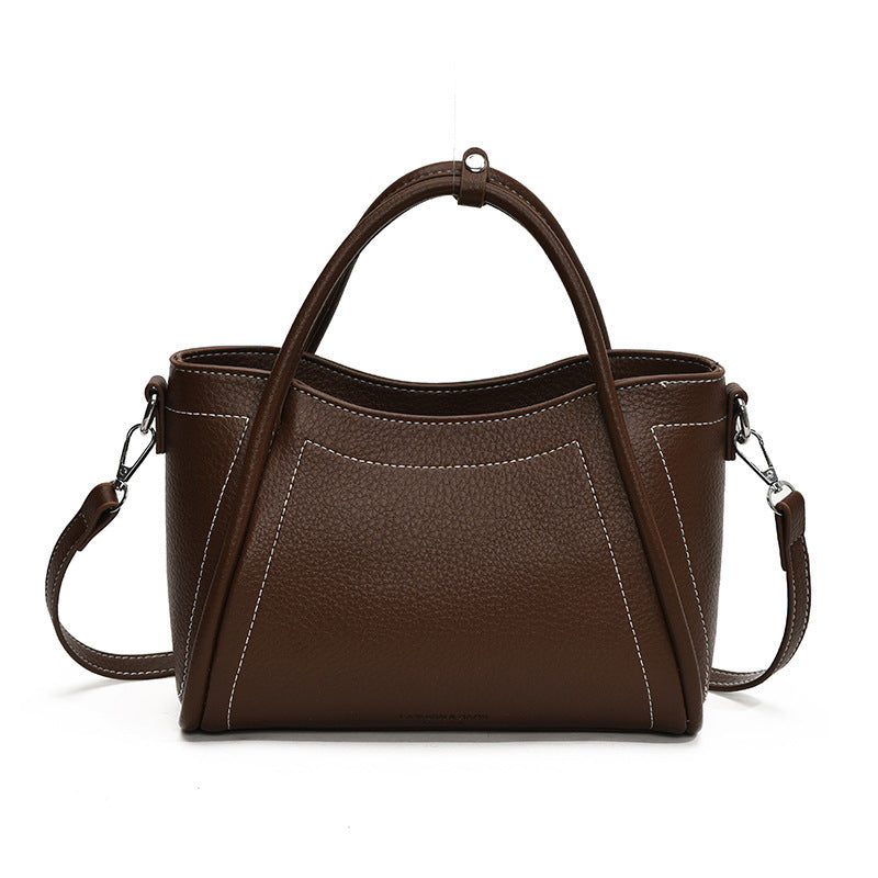 Damen elegante Handtasche mit feinem Leder und strukturiertem Design Nord Taschen