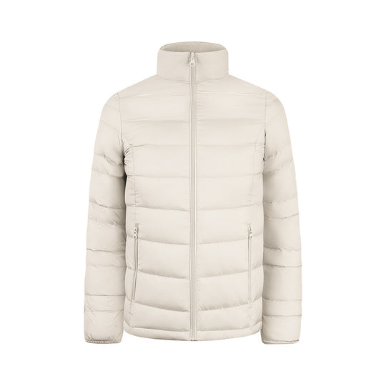 Herren Ultraleichte gesteppte Daunenimitat-Jacke mit Stehkragen Nord Taschen