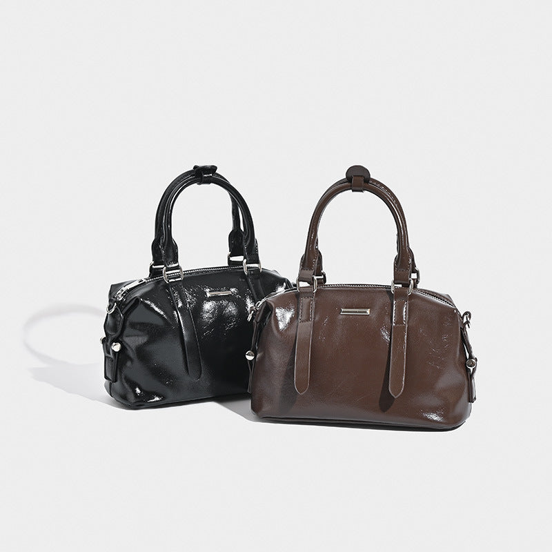 Damen elegante Handtasche mit glänzender Oberfläche Nord Taschen