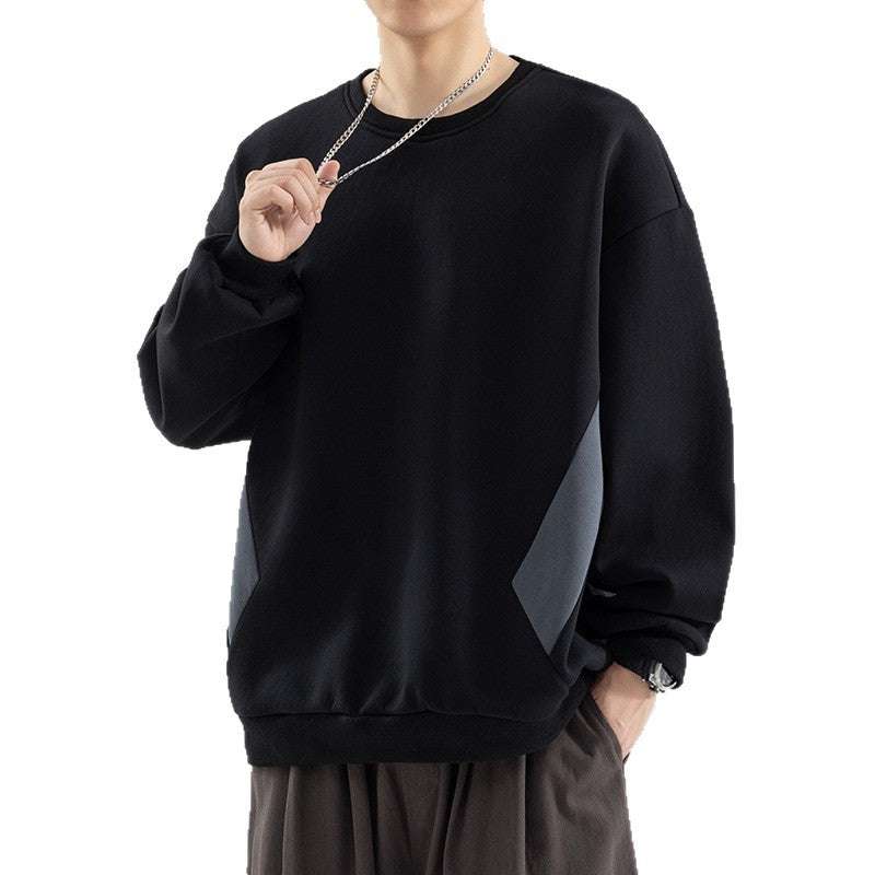 Herren Oversized Sweatshirt mit kontrastierenden Seitentaschen und weichem Fleecefutter Nord Taschen