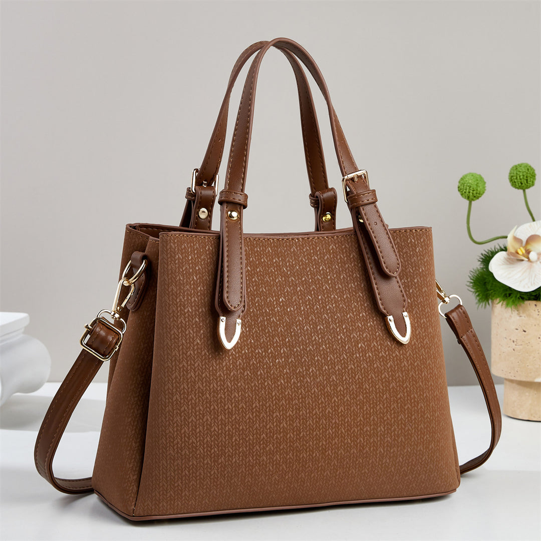 Damen Handtasche mit strukturiertem Design und abnehmbaren Tragegurt Nord Taschen
