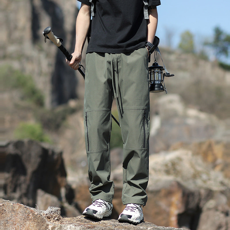 Herren Technische Outdoor- und Wanderhose mit Reißverschlusstaschen und verstellbarer Taille Nord Taschen