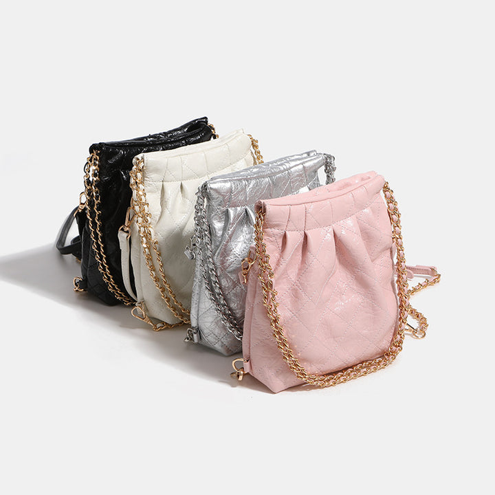 Damen Hobo-Tasche mit originellem Faltendesign und luxuriösem Kettenriemen Nord Taschen