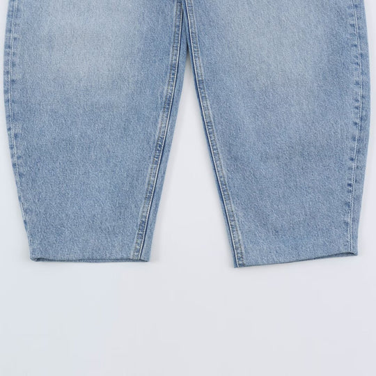Damen Hochtaillierte Relaxed-Jeans mit zulaufender Beinform Nord Taschen