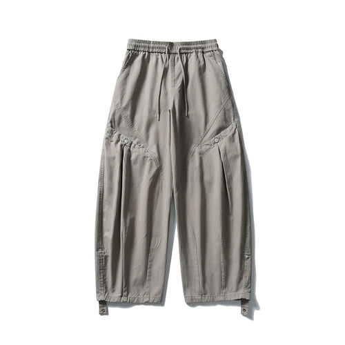 Damen Weite Cargo‑Hose mit elastischem Tunnelzugbund, aufgesetzten Pattentaschen und verstellbaren Beinriemen Nord Taschen