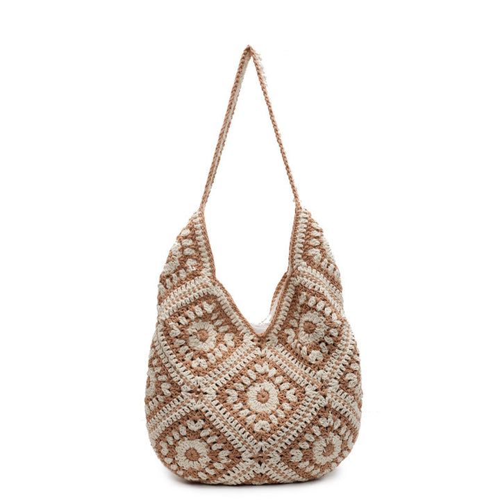 Damen Hobo-Tasche mit handgefertigtem Häkelmuster Nord Taschen
