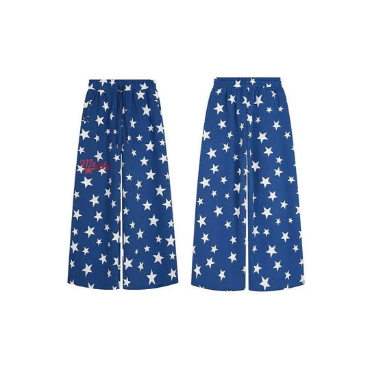Damen Weitgeschnittene Sterne-Hose Nord Taschen