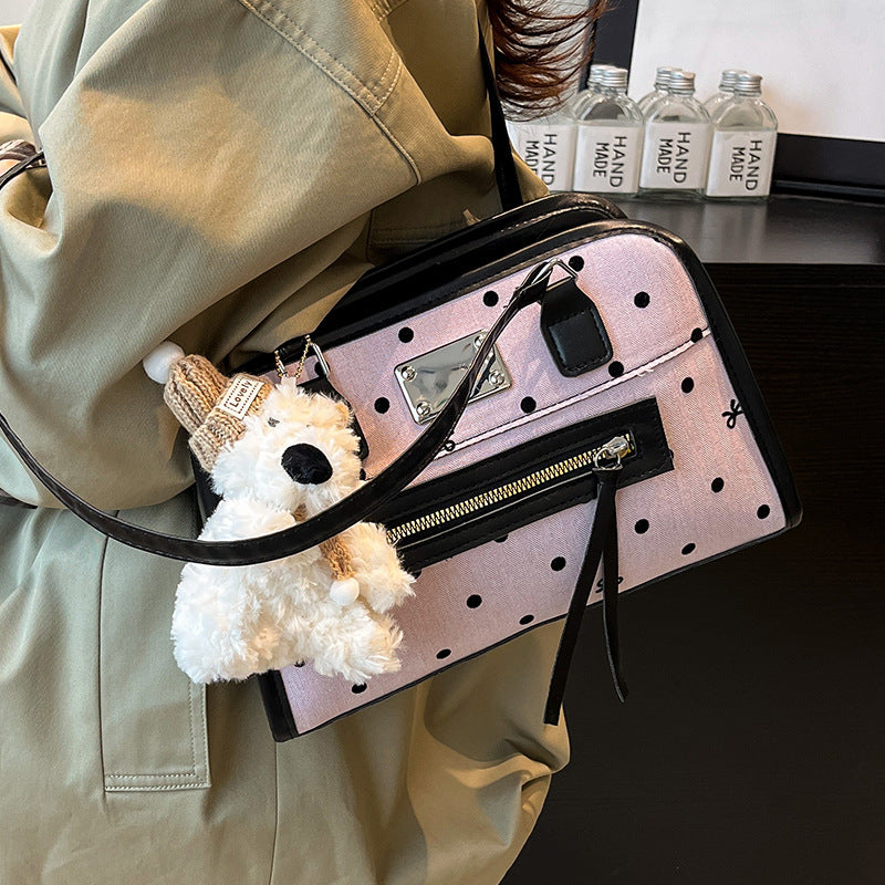Damen modische Handtasche mit verspieltem Punktedesign Nord Taschen