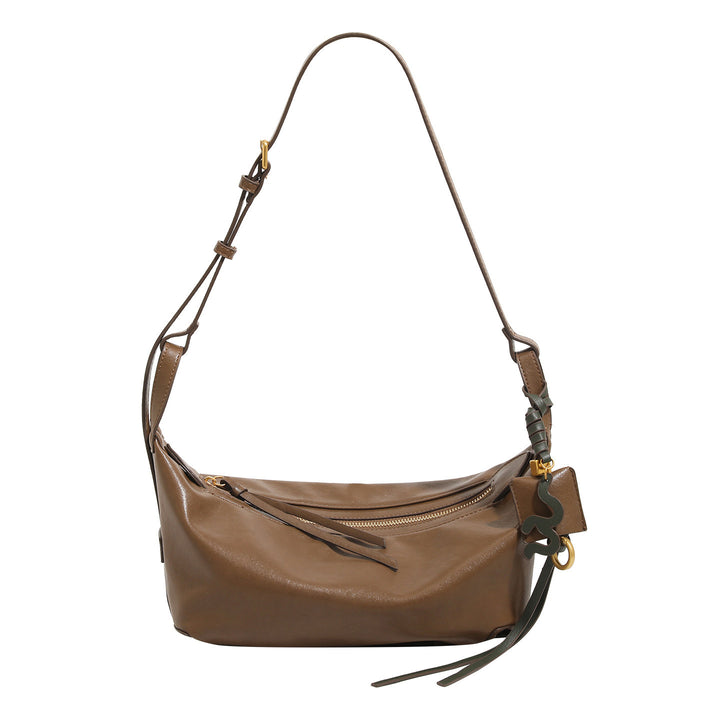 Damen Umhängetasche aus hochwertigem, weichem Leder mit stylischem Kettendetail Nord Taschen