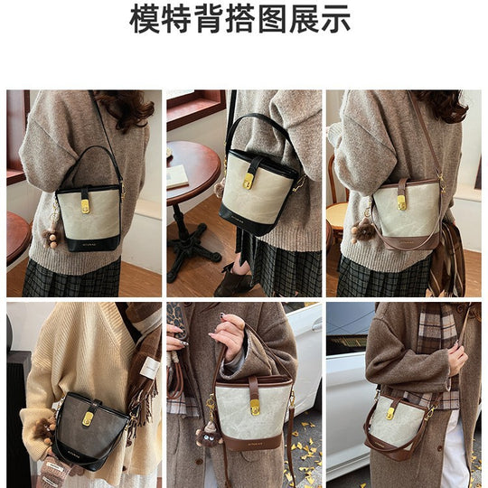 Damen Handtasche im urbanen Stil mit abnehmbarem Schlüsselanhänger Nord Taschen