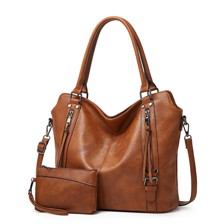 Damen Hobo-Tasche mit elegantem Faltendesign und abnehmbaren Schulterriemen Nord Taschen