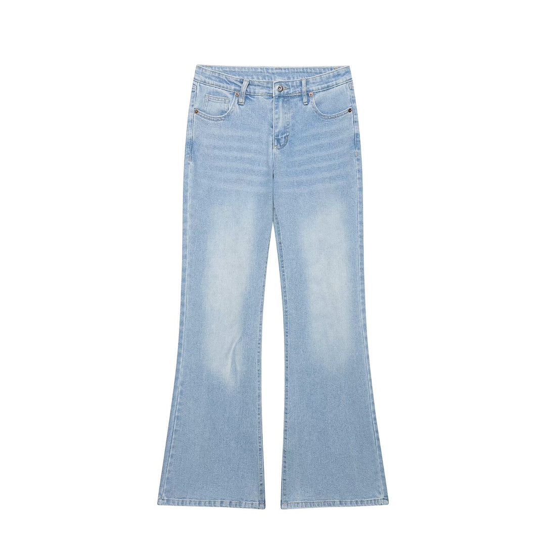 Damen Highwaist Schlagjeans mit weitem Bein und Five‑Pocket‑Design Nord Taschen