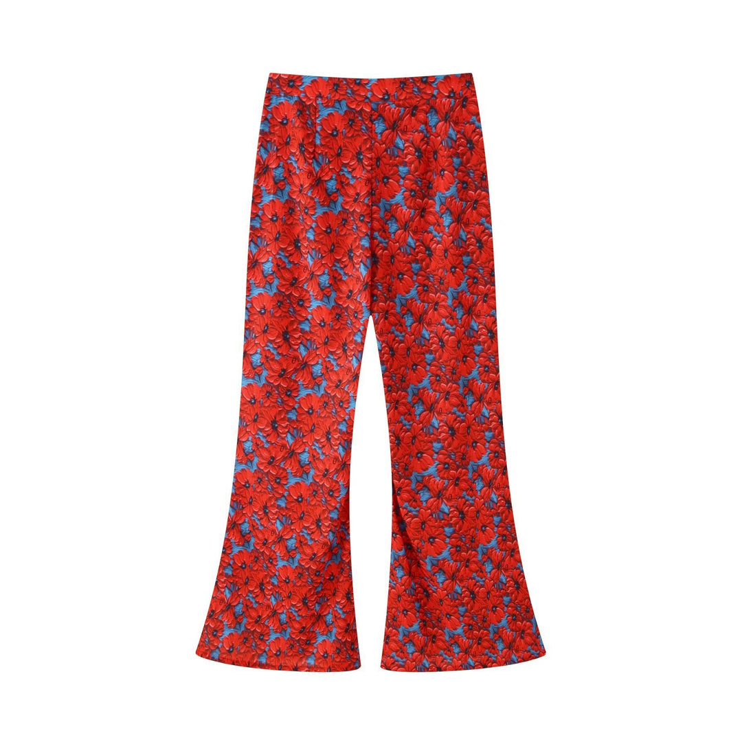 Damen 20+ zweiteiliges Satinset mit lockerem Knotenblazer und weiter Palazzohose Nord Taschen