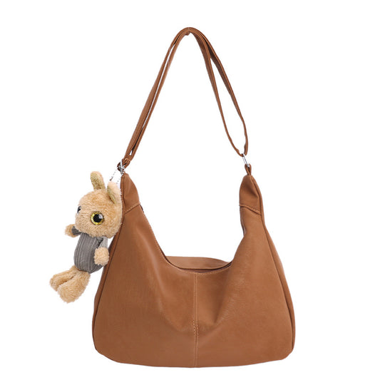 Damen elegante Hobo-Tasche aus softem Leder Nord Taschen