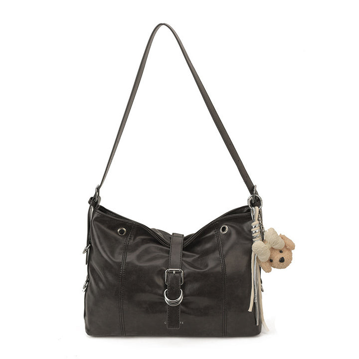 Damen Hobo-Tasche mit kuscheligem Tieranhänger Nord Taschen