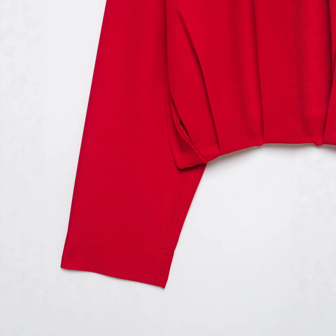 Damen Cropped-Boxy-Jacke mit hohem Stehkragen und durchgehendem Reißverschluss Nord Taschen