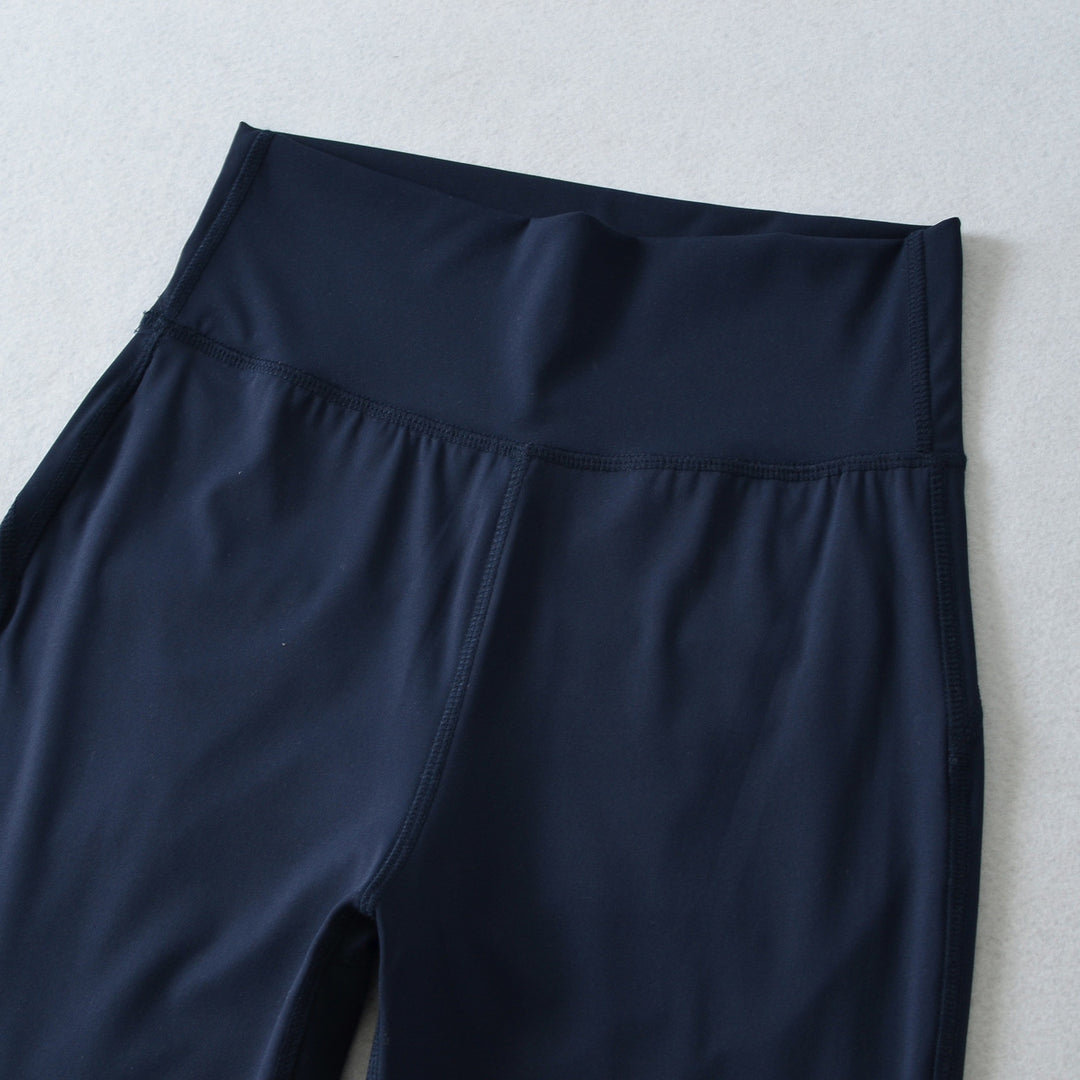 Damen Hochtaillierte ausgestellte Yoga‑Hose mit Formbund Nord Taschen