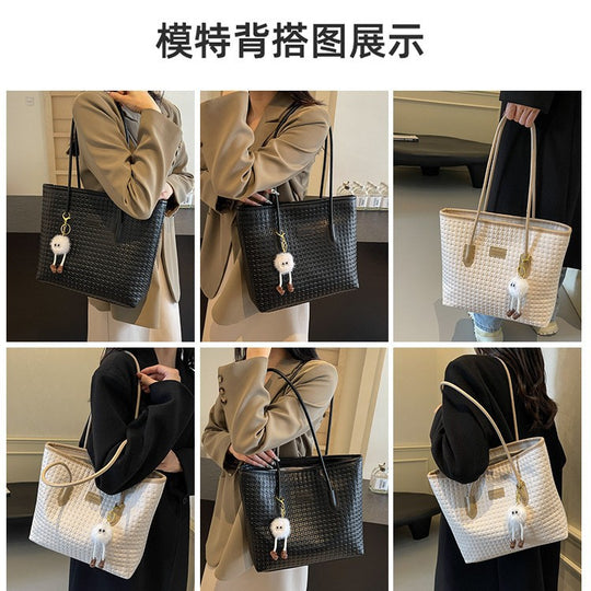 Damen Handtasche aus hochwertigem Flechtmaterial Nord Taschen