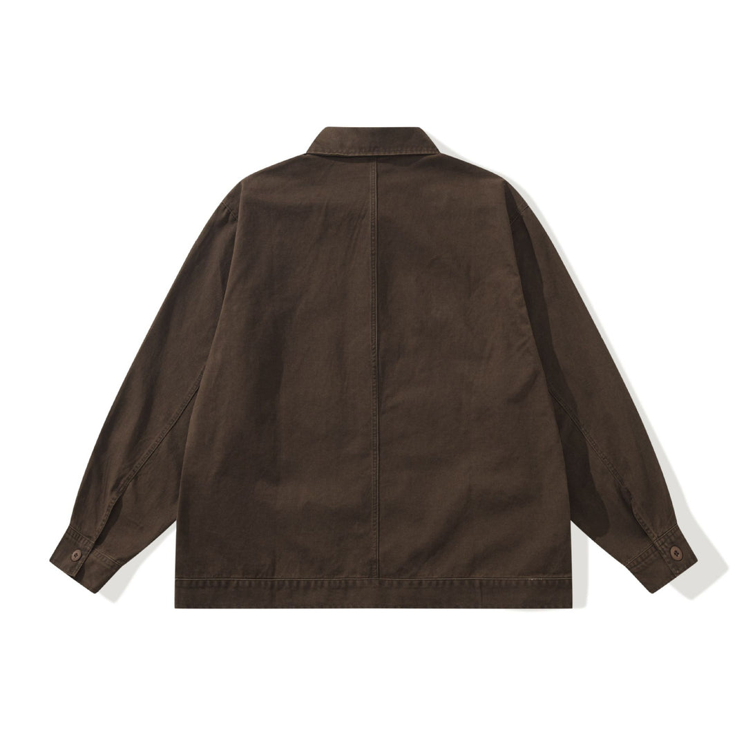 Herren Boxy-Canvas Utility-Blousonjacke mit großen Pattentaschen Nord Taschen