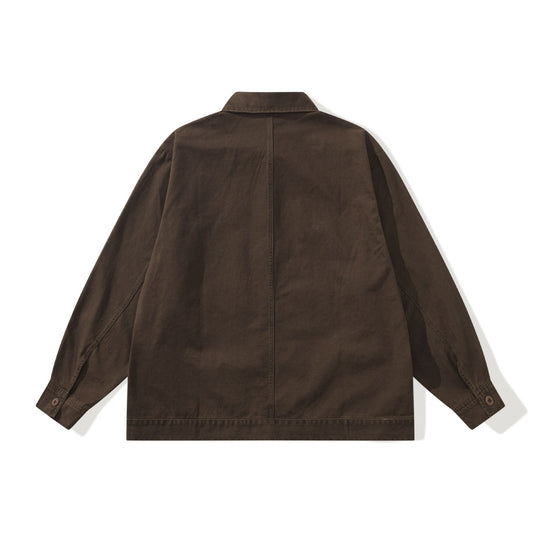 Herren Boxy-Canvas Utility-Blousonjacke mit großen Pattentaschen Nord Taschen