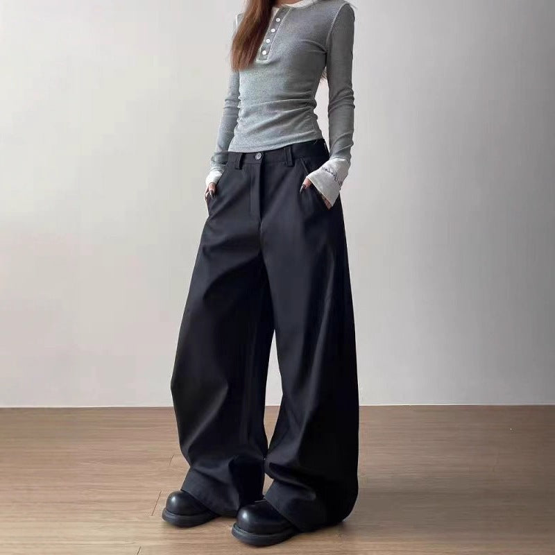 Damen Übergroße Stoffhose Nord Taschen