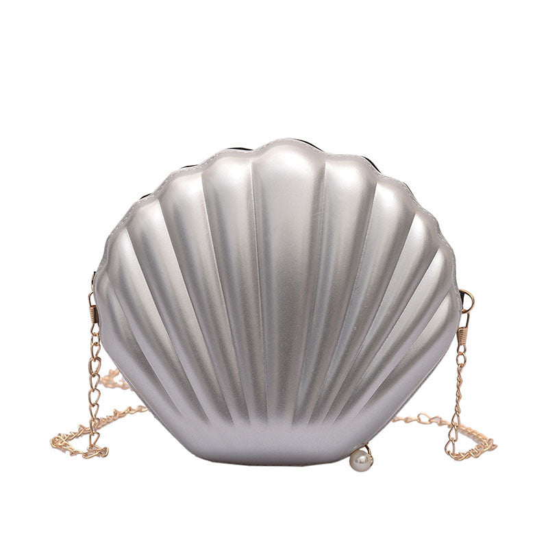 Damen elegante Clutch im Muschel-Design Nord Taschen