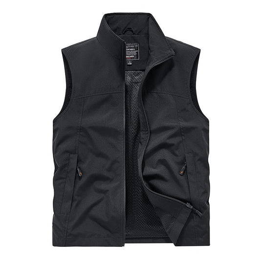 Damen Softshell‑Weste mit Meshfutter wind- und wasserabweisend Stehkragen und Frontreißverschluss Nord Taschen