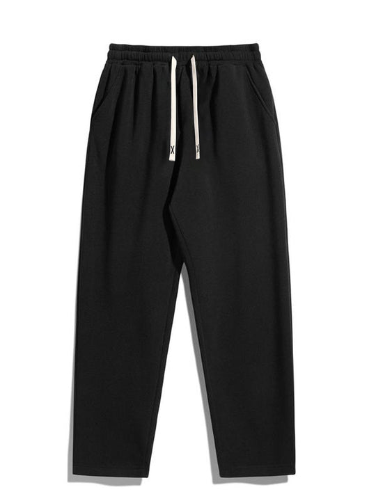 Herren Konisch zulaufende Fleece-Jogginghose mit elastischem Bund, Kordelzug & vorgeformten Knien Nord Taschen