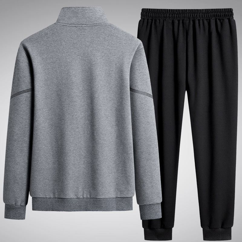 Men's  performance zip-front track jacket and tapered jogger set Nord Taschen