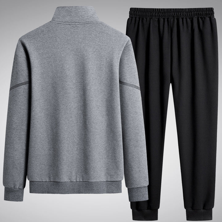 Men's  performance zip-front track jacket and tapered jogger set Nord Taschen