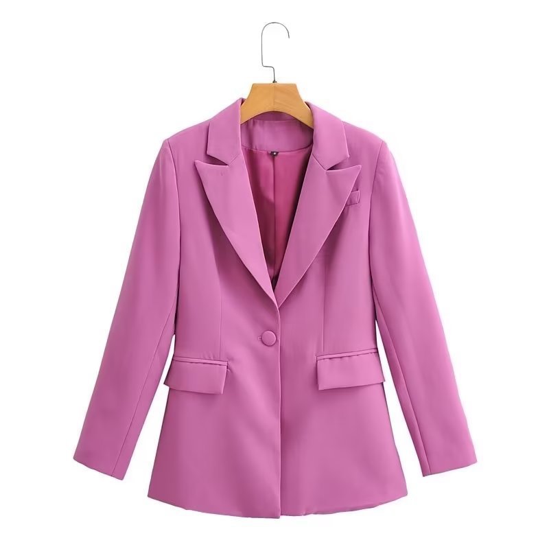 Damen Taillierter Zweiteiler‑Blazer mit konturierter Taille, markantem Revers und weiter Anzughose Nord Taschen