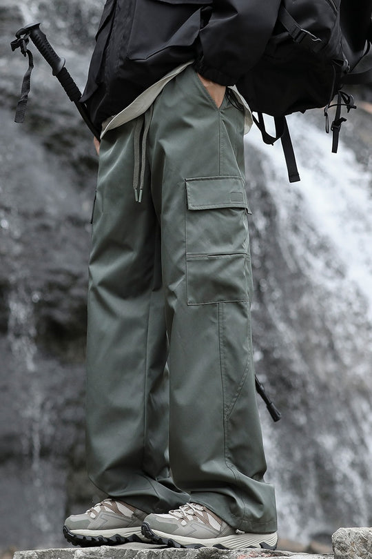 Herren Oversized Outdoor‑Cargohose mit Zugbund, großen Klapp‑ und Utility‑Taschen Nord Taschen