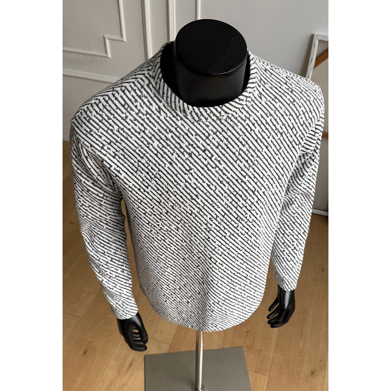Herren Modischer Langarm-Pullover mit kreativen Mustern Nord Taschen