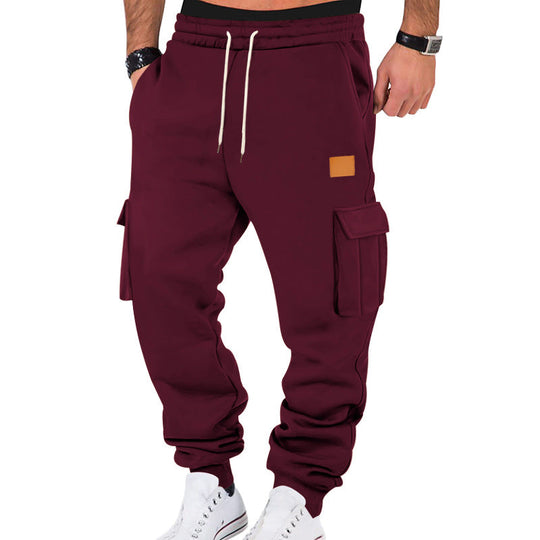 Herren Cargo-Sweatpants mit praktischen Seitentaschen und elastischem Bund