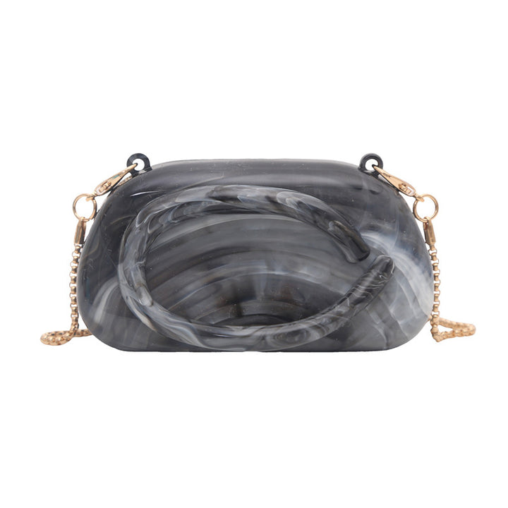 Damen elegante Clutch mit trendiger Marmorierung Nord Taschen