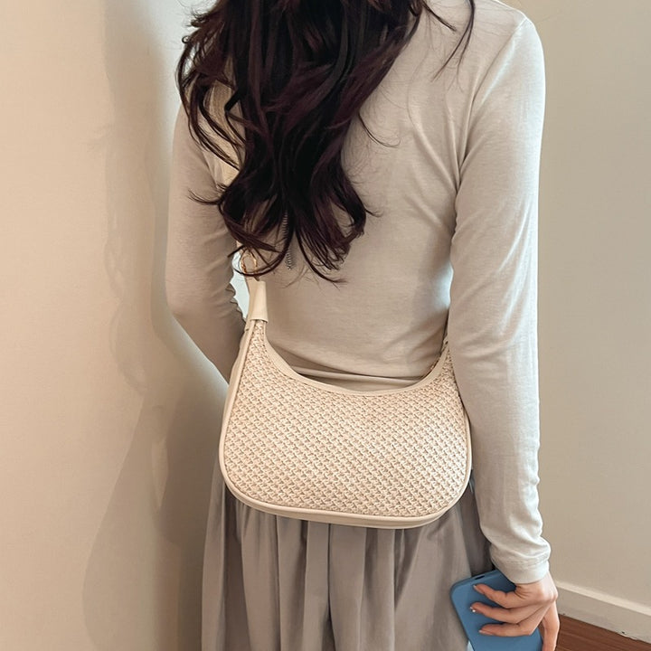 Damen Umhängetasche mit elegantem geflochtenem Design Nord Taschen