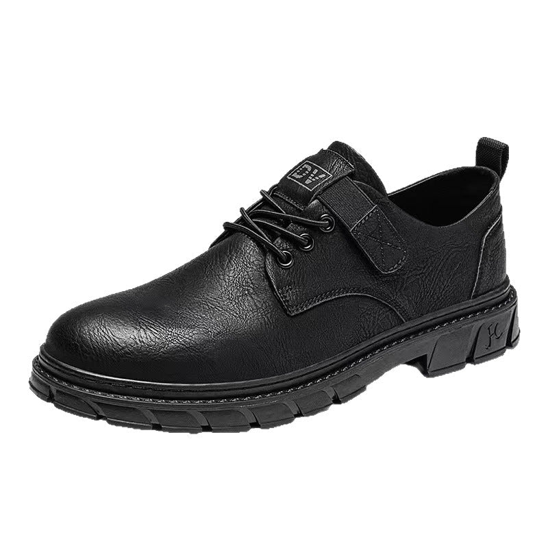 Herren bequeme Leder Schnürschuhe