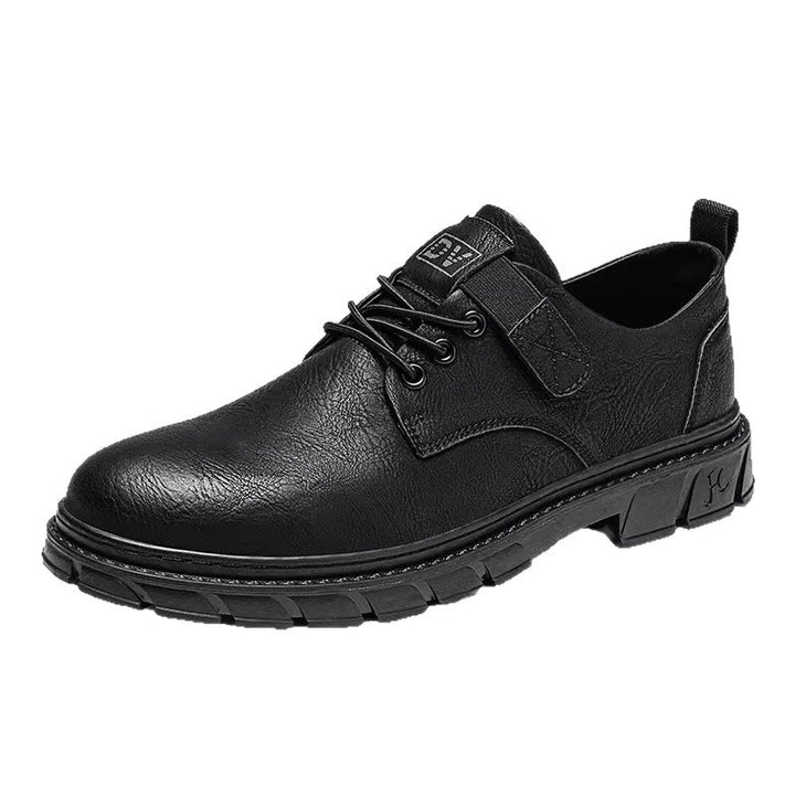 Herren bequeme Leder Schnürschuhe