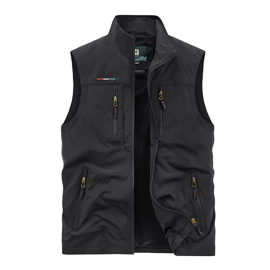 Herren Leichte Multifunktionale Outdoor-Weste Nord Taschen