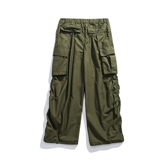 Unisex Weite Cargo-Hose mit Tunnelzugbund, großen Pattentaschen und verstellbarem Saum Nord Taschen
