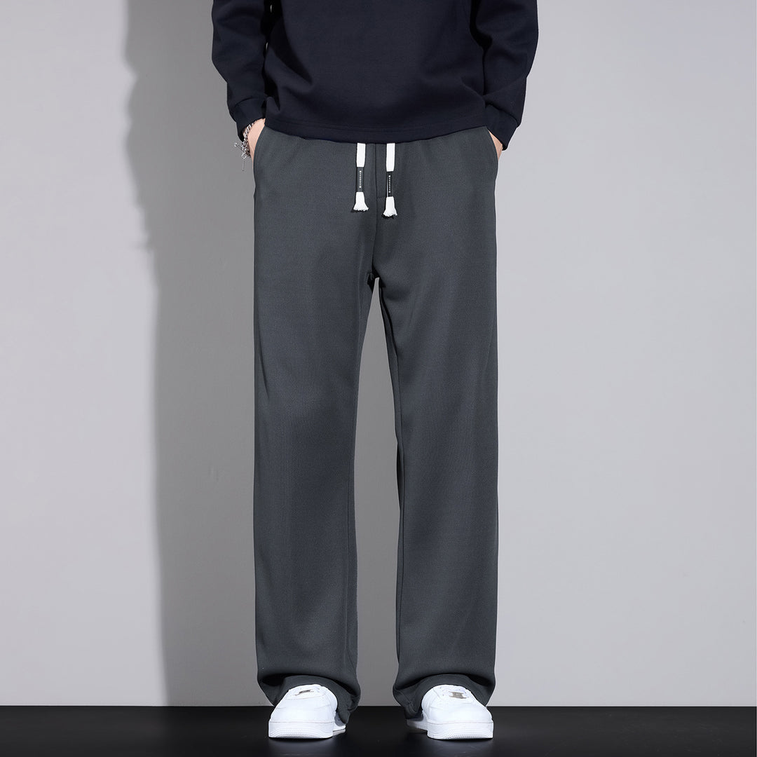 Herren Weite Relaxed-Jogginghose mit Tunnelzug und geradem Bein Nord Taschen