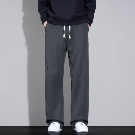 Herren Weite Relaxed-Jogginghose mit Tunnelzug und geradem Bein Nord Taschen