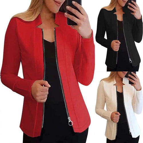 Damen Bikerjacke mit innovativem Schnitt und praktischen Reißverschlussdetails