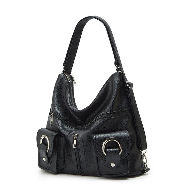 Damen Hobo-Tasche mit praktischen Vorderfächern und eleganter geschwungener Silhouette Nord Taschen
