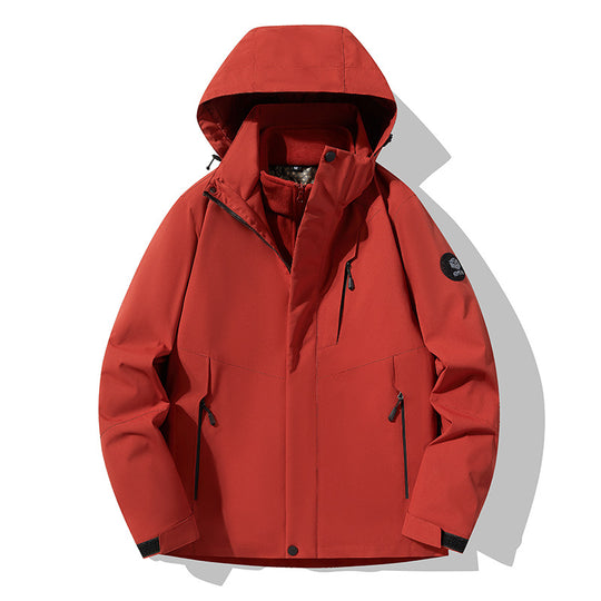 Herren Dreifach kombinierbare Funktionsjacke mit abnehmbarer Steppweste Nord Taschen