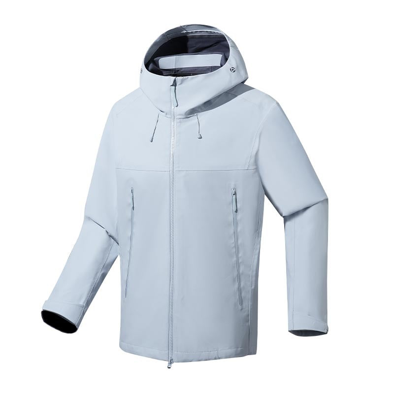 Herren wasser- und winddichte Softshell-Outdoorjacke mit verstellbarer Kapuze Nord Taschen