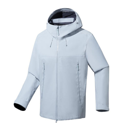 Herren wasser- und winddichte Softshell-Outdoorjacke mit verstellbarer Kapuze Nord Taschen