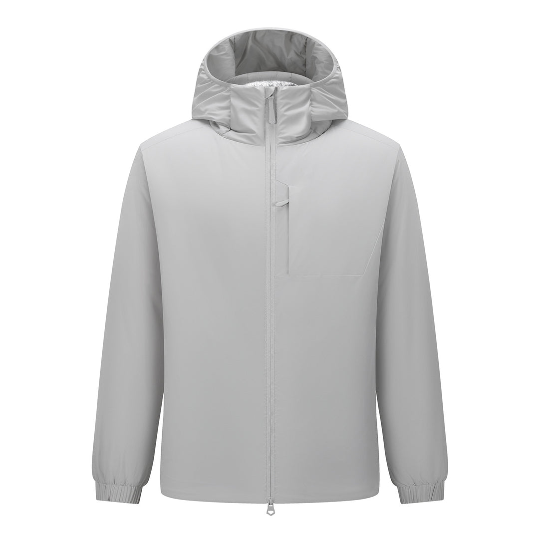 Herren Kapuzen-Softshelljacke mit Zwei-Wege-Reißverschluss, wasserabweisender Membran und Brusttasche Nord Taschen